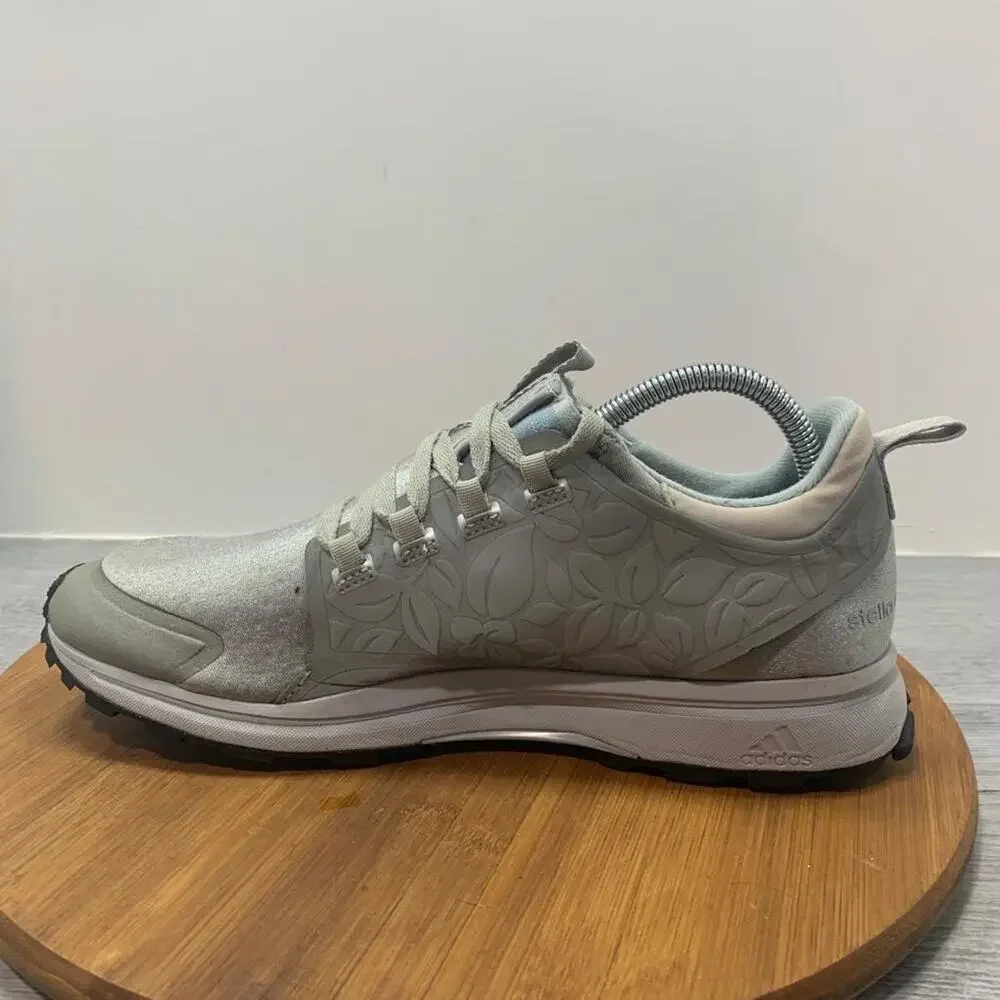 Adidas Womens 9.5 Stella Mccartney Adizero XT B25147 Gray Running Shoes Sneakers